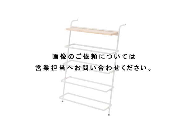 ハンガー アイアンシューズラック 幅60×奥行32.5×高さ86.1cm 衣類収納 省スペース 薄型 スリム 天然木
