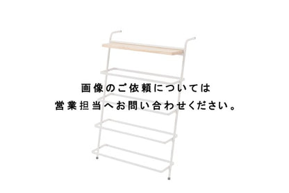 ハンガー アイアンシューズラック 幅60×奥行32.5×高さ86.1cm 衣類収納 省スペース 薄型 スリム 天然木