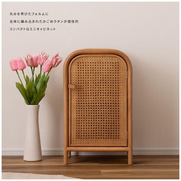 ストレージ キャビネット 幅36×奥行26×高さ60cm リビング収納 2段 完成品 組立不要 本棚