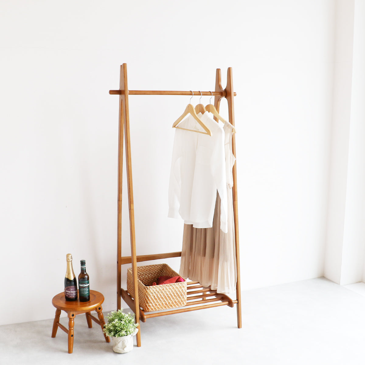 ラック Folding Hanger Rack -ape- ハンガーラック コートハンガー 衣類収納