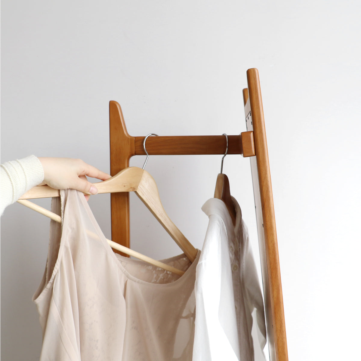 ラック Mirror Hanger -charl- ハンガーラック コートハンガー パイプハンガー