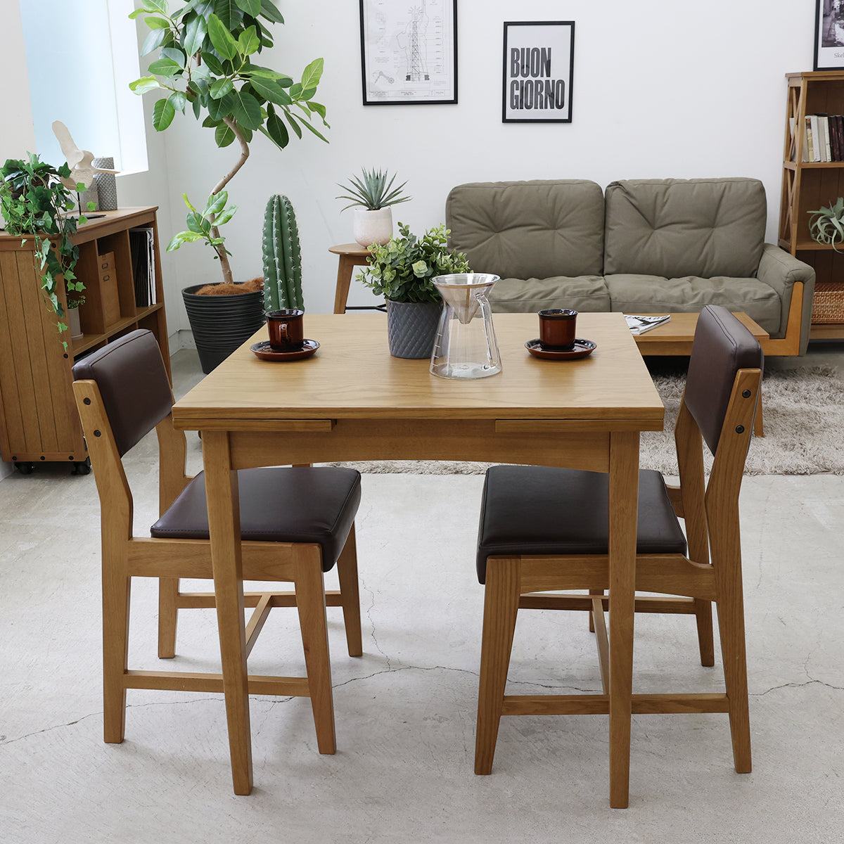 チェアー Rasic Square Chair ダイニングチェア デザインチェア 回転チェア