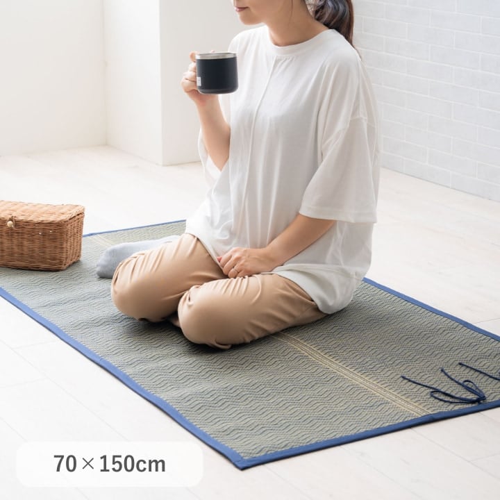 ラグ おでかけ畳シート 70×150cm ラグマット カーペット 絨毯 抗菌 消臭