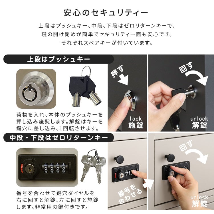 ポスト付き宅配ボックス 宅配3段タイプ 防水 完成品 スチール