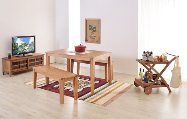 アルンダ ダイニングテーブル 幅180×奥行85×高さ72cm ダイニング家具 ダイニングセット