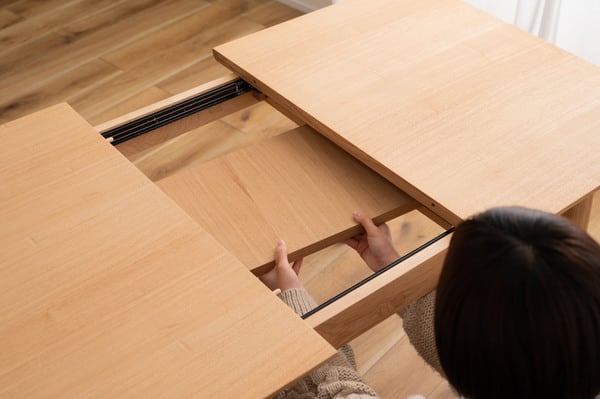 エクステンションダイニングテーブル 幅120×奥行80×高さ72cm ダイニング家具 北欧 テーブル
