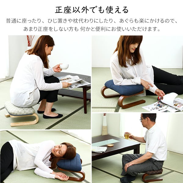 腰・膝に優しい 正座椅子 茜 あぐら座椅子 クッション 腰痛対策 腰痛 ブラウン グリーン ブルー