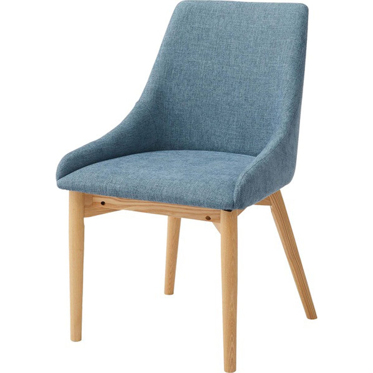 ダイニングチェア 幅53×奥行57×高さ85cm ダイニング家具 北欧 ブルー ブラウン グレー