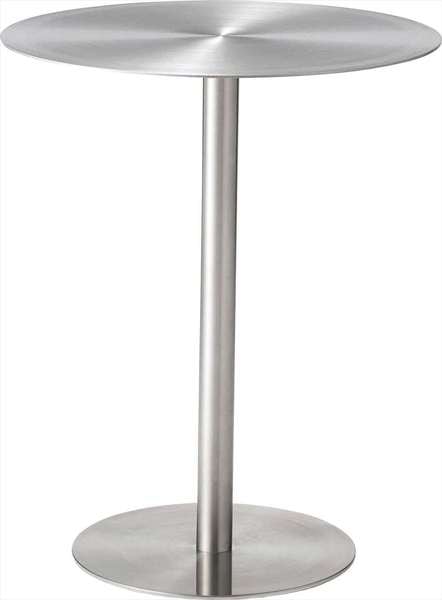 ダイニングテーブル カフェテーブル ラウンド 幅60×奥行60×高さ72cm ダイニング家具 シルバー