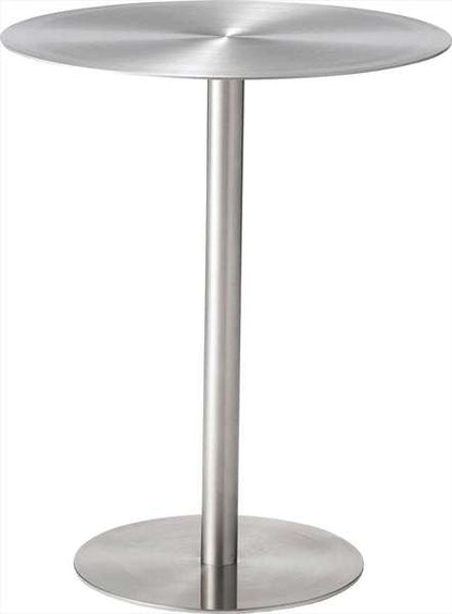 ダイニングテーブル カフェテーブル ラウンド 幅60×奥行60×高さ72cm ダイニング家具 シルバー