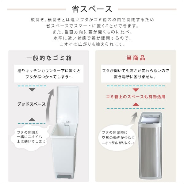 シャッター式50L自動開閉ゴミ箱 ゴミ箱 ごみ箱 センサー付き 蓋付き ふた付き 自動開閉 電動