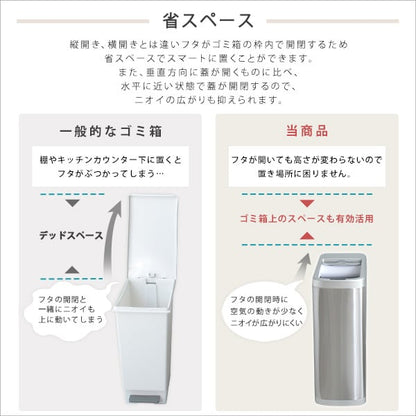シャッター式50L自動開閉ゴミ箱 ゴミ箱 ごみ箱 センサー付き 蓋付き ふた付き 自動開閉 電動