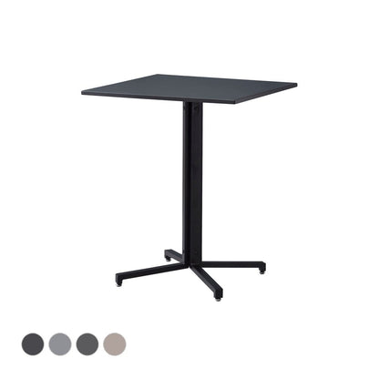 ダイニングテーブル スクエア 幅60×奥行60×高さ73cm ダイニング家具 ブラック スチール