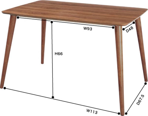 ダイニングテーブル 幅120×奥行75×高さ70cm ダイニング家具 ダイニングセット ウレタン塗装