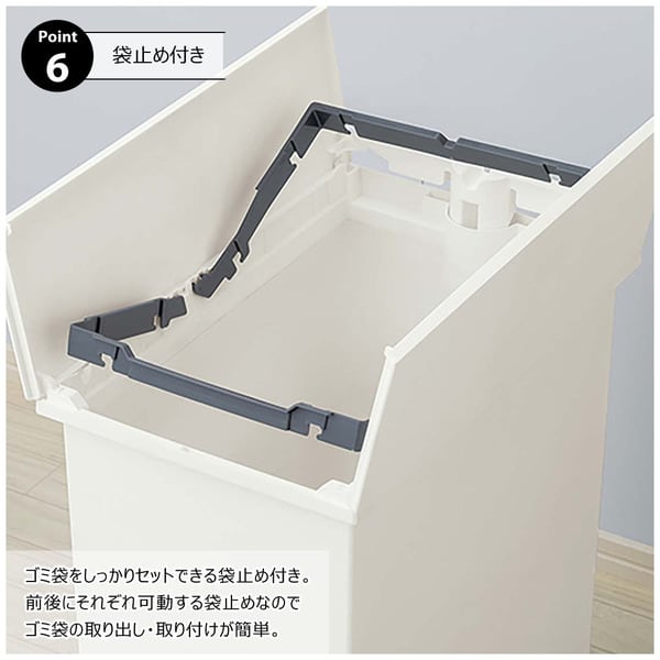 ダストボックス SOLOW ペダルオープンツイン20L 幅22×奥行36×高さ38cm 日用品 抗菌