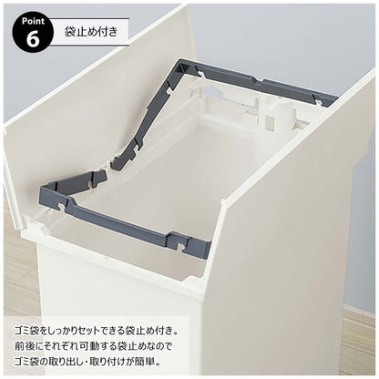 ダストボックス SOLOW ペダルオープンツイン20L 幅22×奥行36×高さ38cm 日用品 抗菌