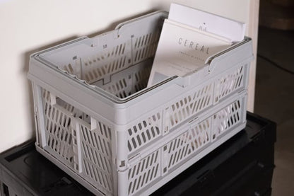 ストレージ スタッチボックス L 幅46×奥行33×高さ26.5cm リビング収納 折りたたみ 完成品