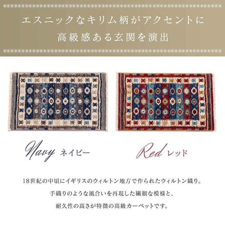 玄関マット プルメリ NV 50X80 50×80cm ラグマット カーペット ラグ 絨毯 マット