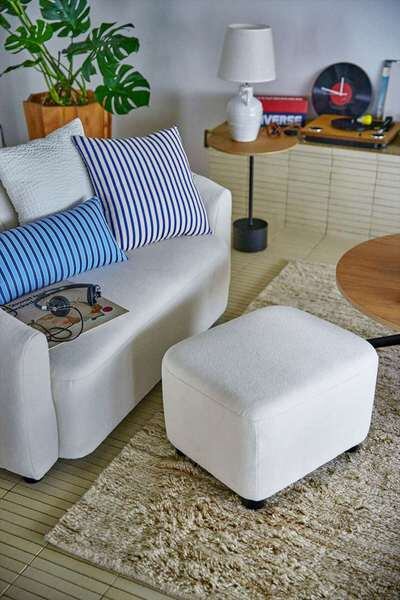 ファブリック クッション 幅45×奥行45×高さ15cm 完成品 FAB-151C