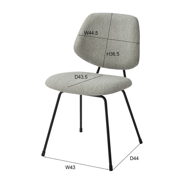 ダイニングチェア 幅50×奥行58×高さ81cm ダイニング家具 完成品 ブラック レザー