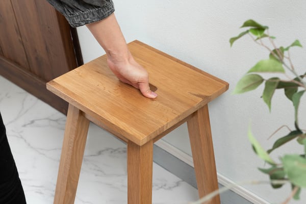 角スツール 幅32×奥行32×高さ46cm スツール オットマン 腰掛け 完成品 組立不要