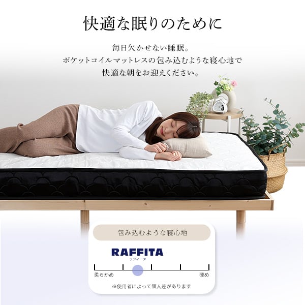 特許技術の圧縮梱包 ポケットコイルマットレス(キング) マットレス 寝具 キング 高品質 コンパクト