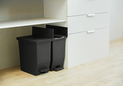 ダストボックス SOLOW ペダルオープンツイン20L 幅22×奥行36×高さ38cm 抗菌 キャスター付き