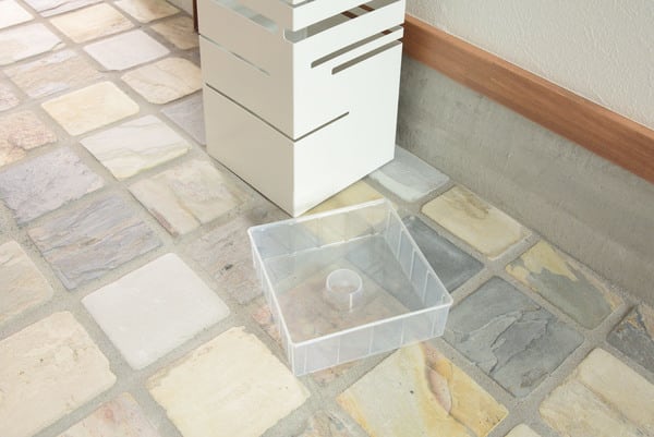 カサタテ 傘立て 幅15.5×奥行15.5×高さ49cm 玄関収納 完成品 組立不要 スリム 薄型