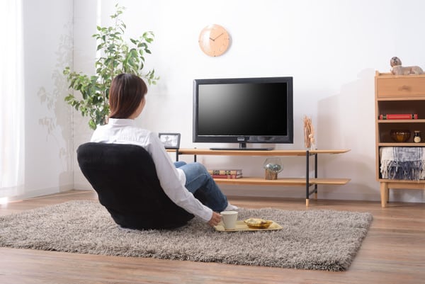 フロアチェア コンパクト回転チェア 幅42.5×奥行49×高さ49cm チェア ダイニングチェア