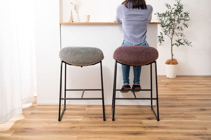 ダイニングチェア カウンターチェア 幅48.5×奥行50×高さ77.5cm ダイニング家具 パープル スチール