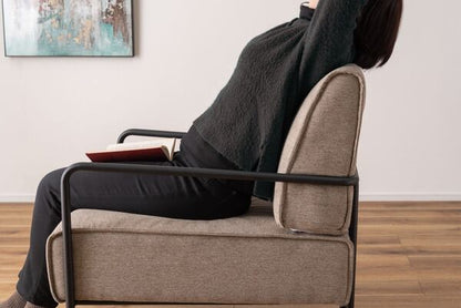 ソファー ラウンジチェア 幅64×奥行77×高さ80cm ローソファー フロアソファー 北欧 完成品 スチール