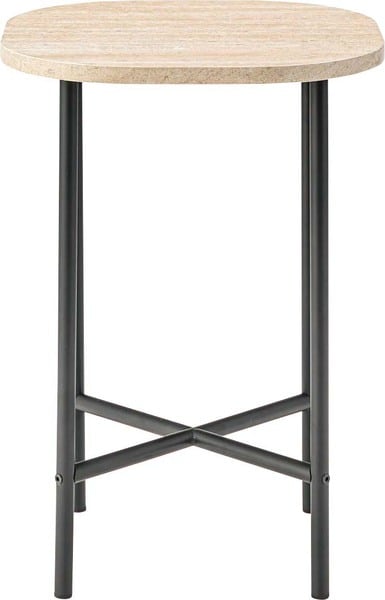 サイドテーブル 幅40×奥行40×高さ56.5cm ベージュ ブラック 全2色 スチール
