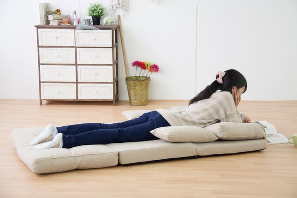 フロアチェア エリス 3WAYソファベッド 幅90×奥行66×高さ55cm チェア ダイニングチェア