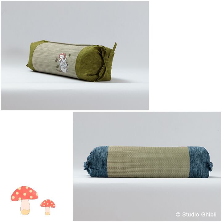 森のきのこトトロ キャンディー枕 15×40cm 通気性 枕 寝具 ■ い草