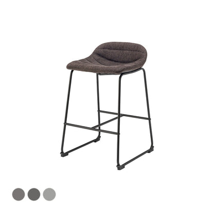 ダイニングチェア カウンターチェア ダイニング家具 幅48.5×奥行50×高さ77.5cm チャコールブラウン スチール