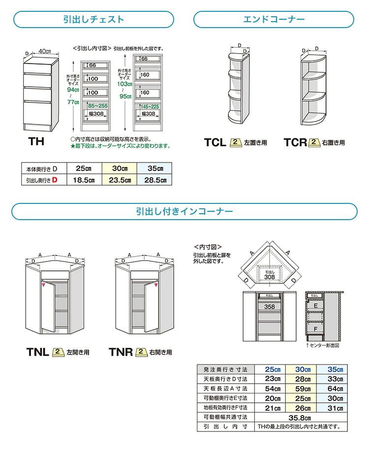 ラック セミオーダーカウンター下収納ぴったりくん 奥行35cm キッチン収納 完成品