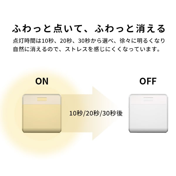 照明 ワイヤレスセンサーライト2個入り LEDセンサーライト ワイヤレス 人感センサー 防犯ライト