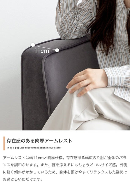 ソファー 2人掛け 2点セット Sommet 2人掛けカウチソファ+オットマン ローソファー スチール