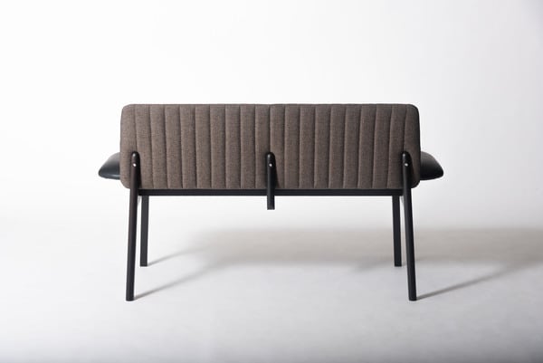 ダイニングチェア 背付ベンチ 幅118×奥行52.5×高さ65cm ダイニング家具 完成品 組立不要