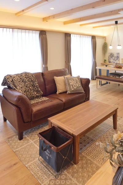 ファブリック クッション 幅45×奥行45×高さ16cm 日用品 完成品 組立不要 麻 ポリエステル