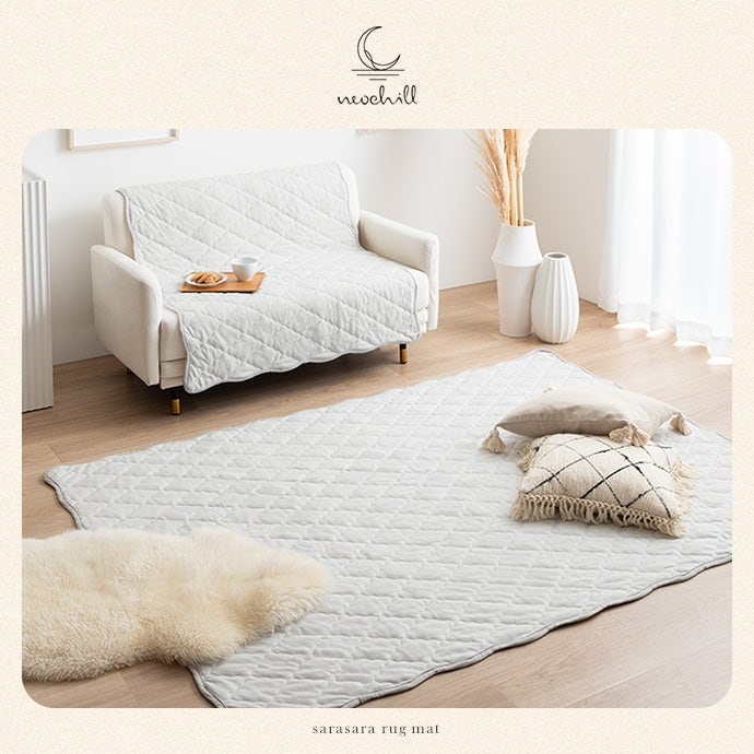 ラグ 長方形:90cm×140cm Neochill sarasara ラグマット カーペット 絨毯 滑り止め 床暖房対応