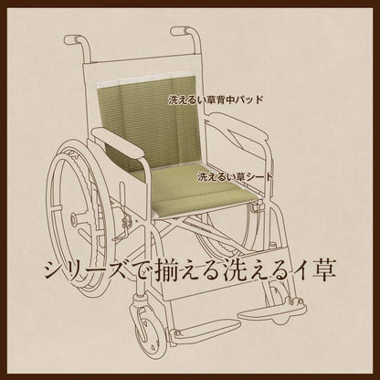 クッション 洗えるい草シート 40×40cm 通気性 クッション・座布団