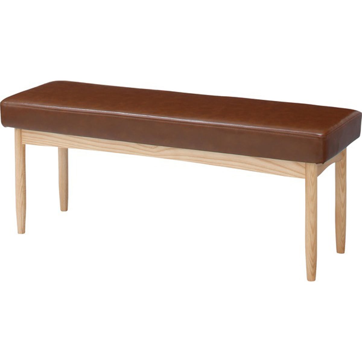 ダイニングチェア エコモ ベンチ 幅110×奥行35×高さ44cm ダイニング家具 ブラウン グレー