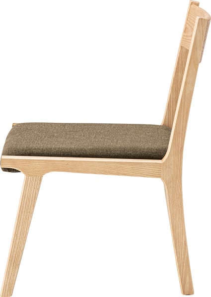 モタ ダイニングチェア 幅48×奥行55×高さ70cm ダイニング家具 完成品 グリーン 天然木