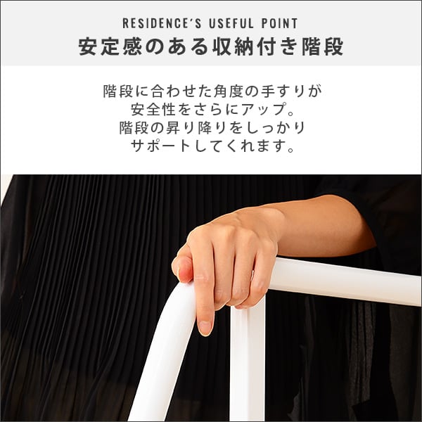 ベッド 階段付き ロフトベット ロフトベッド パイプベッド ハイタイプ ロータイプ ミドルタイプ
