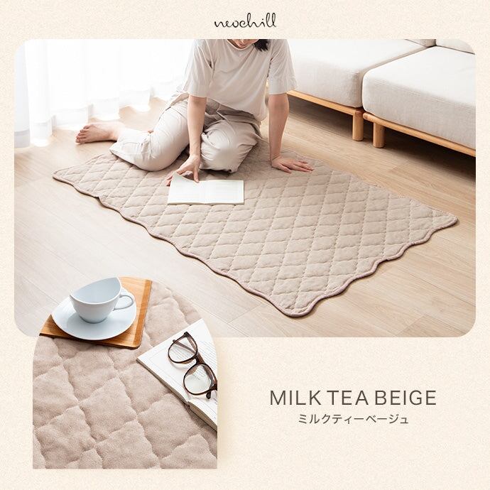 ラグ 長方形:90cm×140cm Neochill sarasara ラグマット カーペット 絨毯 滑り止め 床暖房対応