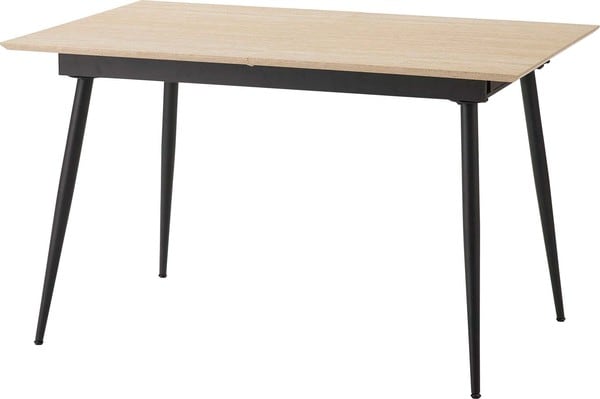 ダイニングテーブル エクステンションテーブル 幅120×奥行80×高さ72cm ダイニング家具 スチール