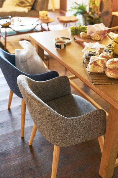 ダイニングチェア カラメリ チェア 幅50×奥行55×高さ73cm 完成品