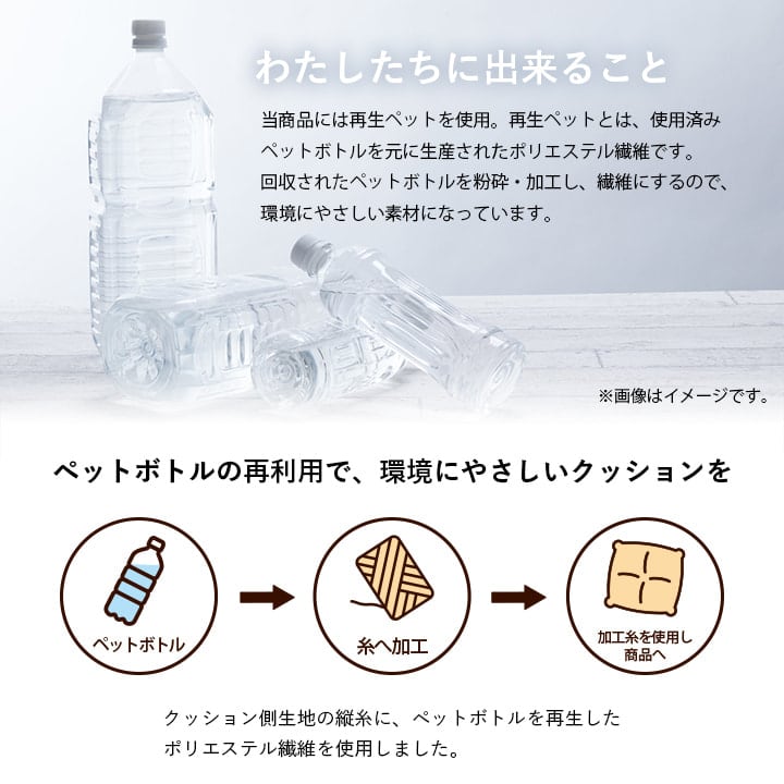 クッション ループ リビング BE 53X53 53×53cm 日用品 クッション・座布団