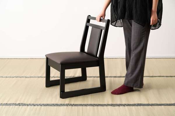 ホウジ 幅46×奥行56×高さ70cm ダイニングチェア スタッキング 完成品 天然木